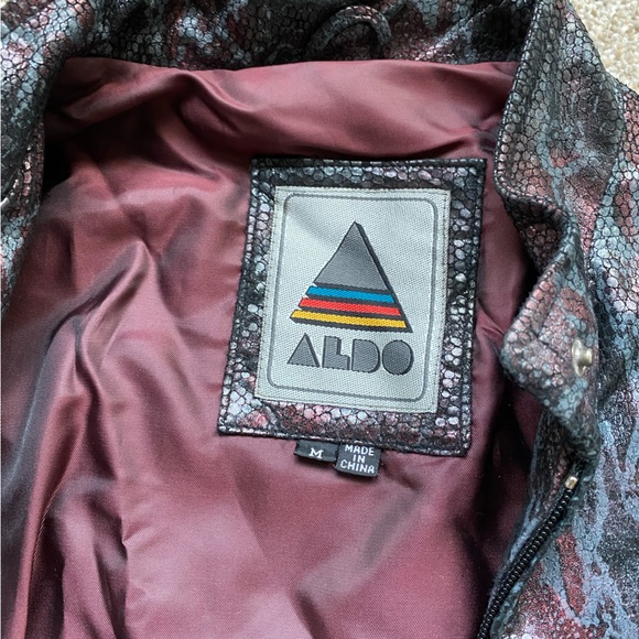 Vintage 90s Aldo leather jacket - Picture 3 of 6